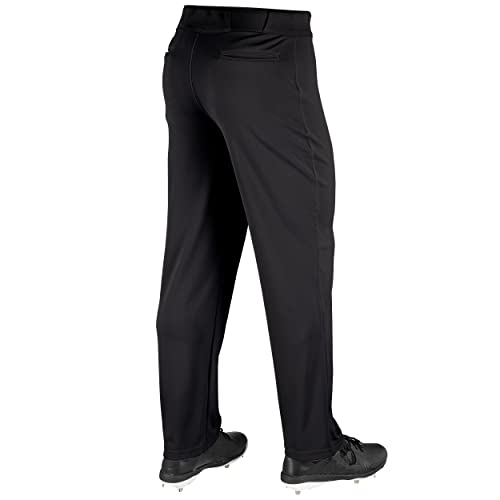Champro Men's Standard Mvp Ob Open Bottom Loose-Fit Baseball Pants, Black, Medium #TOP1