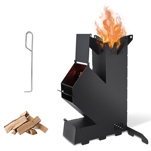 Rocket Stove Rocket Stove for Cooking Portable Wood Burning Stove Wood Fire Camping Stove for Cooking backyard cooking Camping grill outdoor events BBQ Comes with storage bag