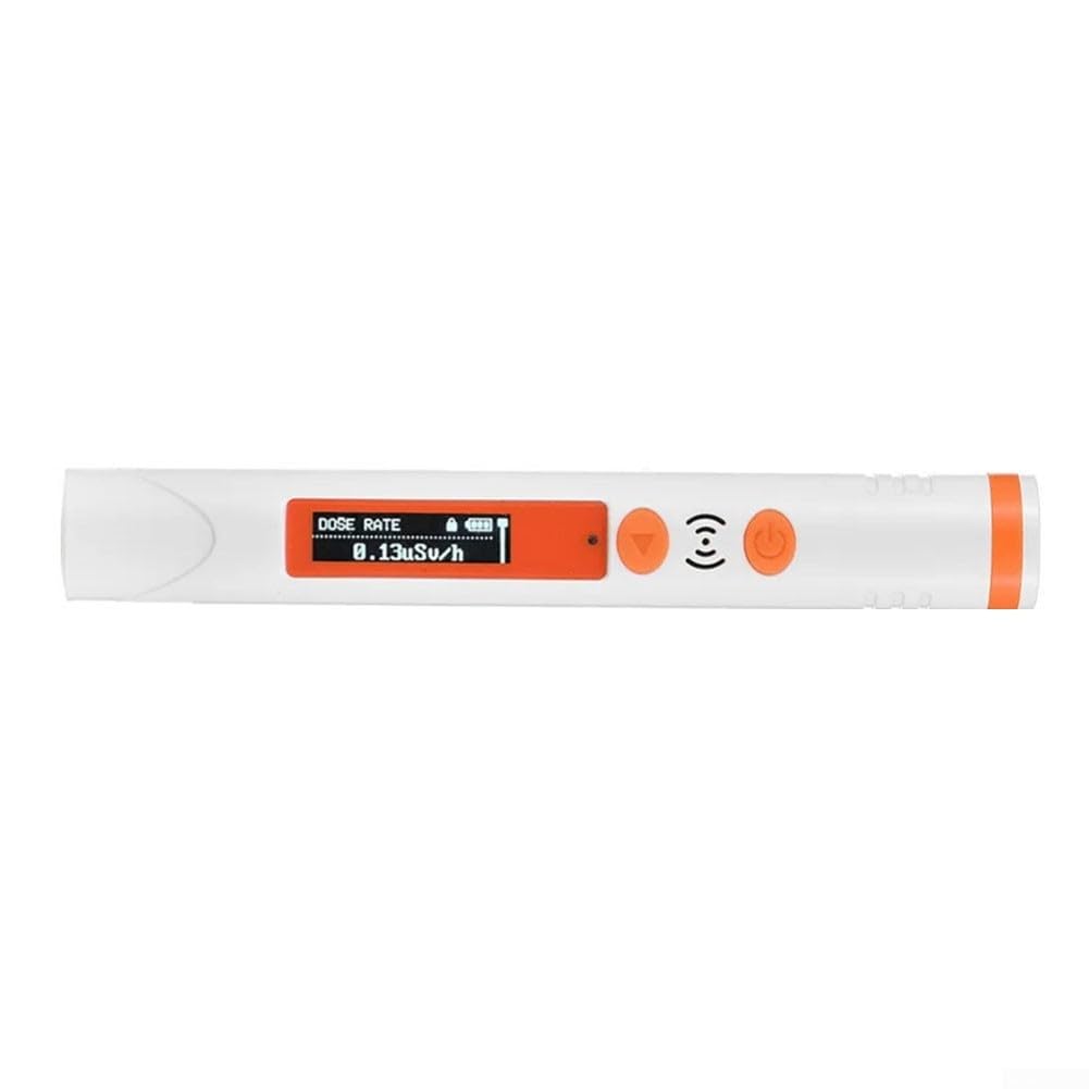Détecteur de rayonnement nucléaire de type stylo de poche avec capteur Geiger de 48 mm, X/Beta pour dosimètre de rayons, alarme en temps réel, charge de type C pour surveillance de sécurité HFS-P3