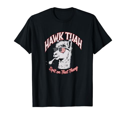 Hawk Tuah Spit on that Thing Funny Llama Farm Tees Awesome Camiseta