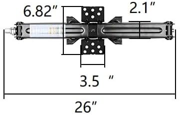Miniatura 2 de South Bend Component - Gato de tijera para remolque de 24 pulgadas, 3000 libras (paquete de 1)