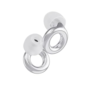 Loop Experience Bouchons d’oreille pour les concerts – Protection auditive haute fidélité pour la réduction du bruit, la moto, le travail et la sensibilité au bruit – 8 embouts – SNR 18dB – Argent