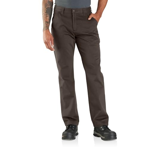 Carhartt Men's Relaxed Straight Twill Dungaree, Dark Coffee, W36 x L30