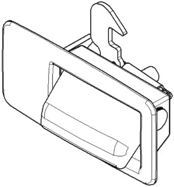 Freightliner A18-47409-000 Sleeper Bunk Latch Low Gloss Black