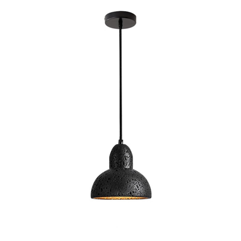 RSZCSMO Modern Minimalist LED Bedroom Bedside Chandelier Nordic 5.9-inch Living Room Dining Room Black Hole Stone Chandelier, Suitable for Bar Cafe Hotel, Lighting Fixture.