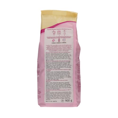 FunCakes Mix für Enchanted Cream® Choco: Einfach zu verwendende, sehr leichte und flauschige Schokoladencreme, perfekt zum Füllen und Abdecken von Kuchen oder als Belag für Cupcakes. 900 g.