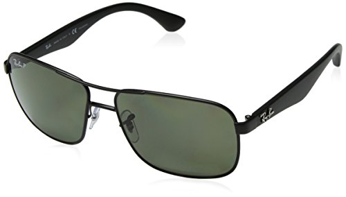 Ray-BanMen's RB3515 Square Metal Sunglasses