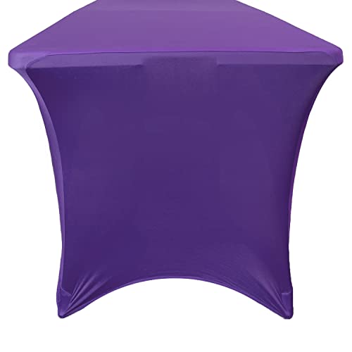 image for YOUR CHAIR COVERS Rectangular Spandex Table Covers 6ft Fitted Tableclo