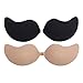 Diko Reggiseno Invisibile Push Up Bra, Reggiseno Adesivo, Reggiseno Senza Spalline Reggiseni Adesivi Riutilizzabile, per Festa Matrimonio Uso Quotidiano(2 Pezzi) (B)