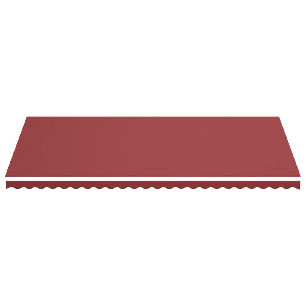 Leasha Toile de Rechange Store Banne avec Lambrequin, Toile Tissu de Remplacement pour Auvent 580x295 cm Bordeaux Rouge