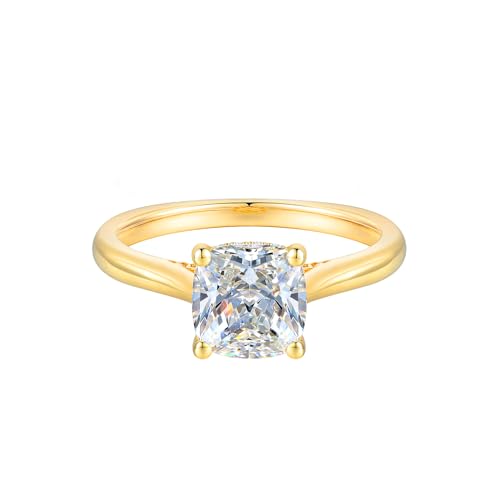 ZUBAHUSS 14K Gold Simulated Diamond Ring