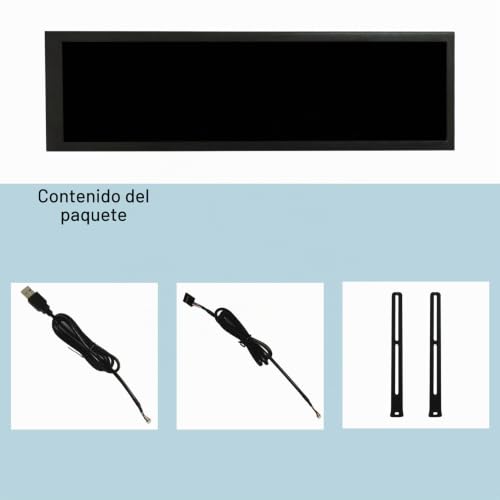 Monitor Negro de 8.8 Pulgadas VSDISPLAY 1920x480 Mini Subpantalla IPS para PC 6