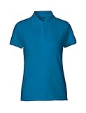  -Neutral- Ladies Classic Polo T-Shirt, 100% Bio-Baumwolle. Fairtrade, Oeko-Tex und Ecolabel Zertifiziert, Textilfarbe: saphirblau, Gr.: M