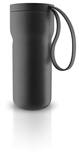 EVA SOLO Tasse à thé isotherme avec filtre à thé, noir revêtu par pulvérisation, H 18 cm, Ø 7,3 cm.