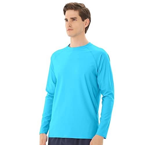 Men's Swim Shirts Rash Guard Long Sleeve UPF 50+ Sun Protection Quick Dry Compression Surf Shirt2