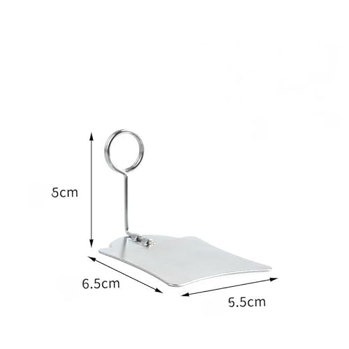 Nicear 10 Stück Etikettenclips, Schilderhalter für Lebensmittel, Metall-Kartenständer für den Schreibtisch, Tischnummernhalter, Supermarkt-Buffet-Aufbewahrung, Preisschilderständer