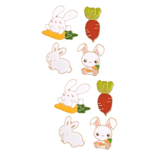 Brooch lapin accessoire mode vêtement lot de 8 épingles décoratives pour gilet et sac