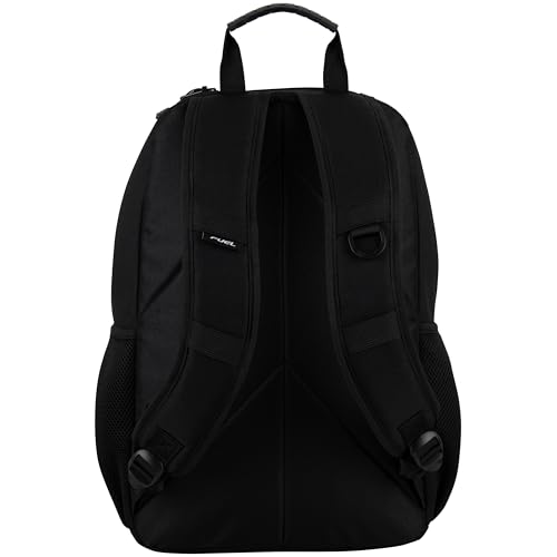 FUEL Rad Skater Skateboard Sport Backpack Bag with Front Strap Multi Pocket Laptop Compartment with Adjustable Straps, Black4