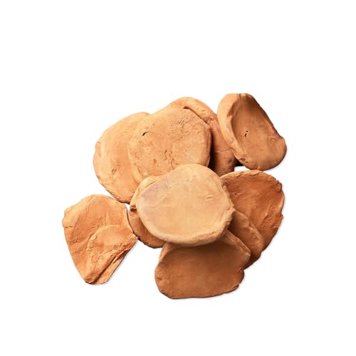 Brightify Punjab Mitti Red Clay Biscuit 1kg Pack Natural Terracotta Style Clay Discs Raw Earth Pieces for Traditional Craft Pottery Sculpture Cultural Display Home Decor DIY Art Projects