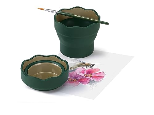 Faber-Castell Clic & Go Artist Water Cup - Dark Green, 1 Count (Pack Of 1) #TOP1