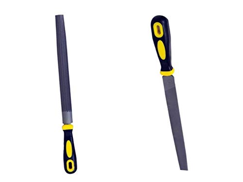 Jon Bhandari Tools Half Round File Bastard with PVC Handle- 8 inch (B07TDXDW5F) Amazon Price History, Amazon Price Tracker