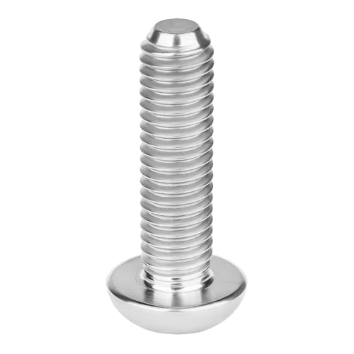 Image of Titanium Bolt M4x6 8 10 12 15 20mm Hex Head Screws for Bicycle Pack of 4 (Silver, M4x15mm)