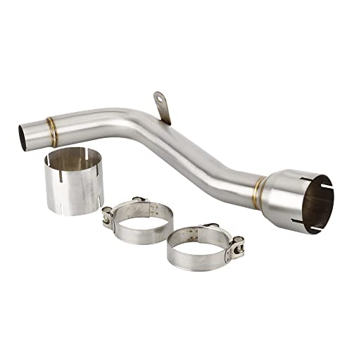 HZXHS Silencieux d'échappement de moto pour Kawasaki VERSYS 1000 2019 2020 2021 KLZ 1000 2019 2020 2021 VERSYS 1000, argent Cover