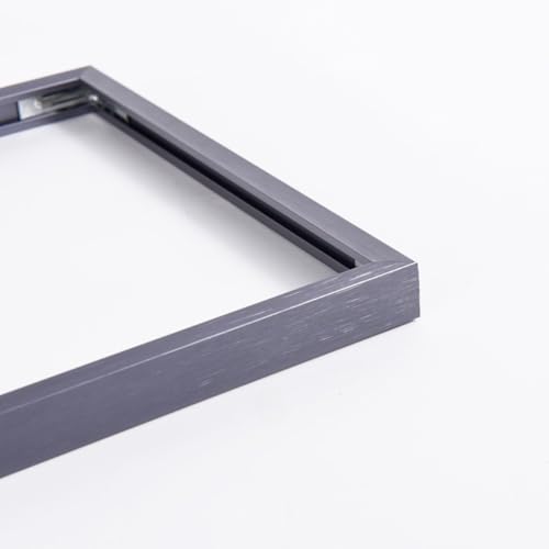 Figoday フォトフレーム アルミ合金フレーム 正方形 壁掛け用 シンプル細縁 デザイン 額縁 ポスター/写真/刺?/ダイヤモンドアート 対応 軽量 耐久性 北欧風 インテリア 装飾 リビング 寝室 オフィス 多用途 (正方形24インチ壁掛けタイプ(内