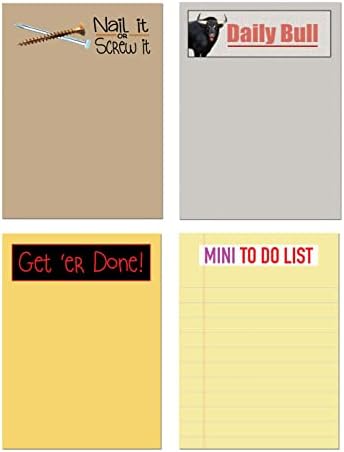 Stonehouse Collection Funny Sticky Notes - Office Gifts - 4 Assorted Sticky Notepads - Shopping List, Laughter, Home, Office, Small Gift (Sticky Notes #2) …