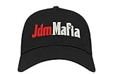 JDM Mafia coche auto bordado curvado visera unisex transpirable gorra gorra gorra de béisbol Fullcap camionero cómodo top Negro Negro (Opal) Taille unique
