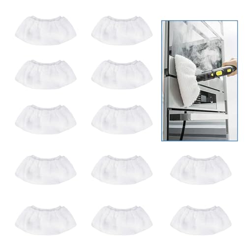 VEGCOO 12 Pack Universal Steam Mop Replacement Pads, Microfi