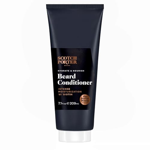 Image of Scotch Porter Hydrate & Nourish Beard Conditioner - Long-Lasting Moisture Helps Strengthen, Reduce Frizz & Promote Healthy Hair Growth for Dull, Dry, Coarse Beards - Porter House Scent, 7.1 oz. Bottle