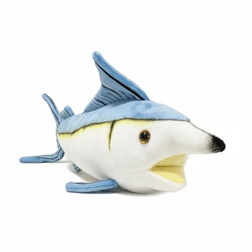 Peluche Marlin Bleu de l'Atlantique poisson réaliste de l'océan 40cm