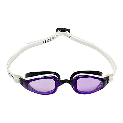 ÓCULOS DE NATAÇÃO PHELPS K180 BRANCO/PRETO - LENTE VIOLETA
