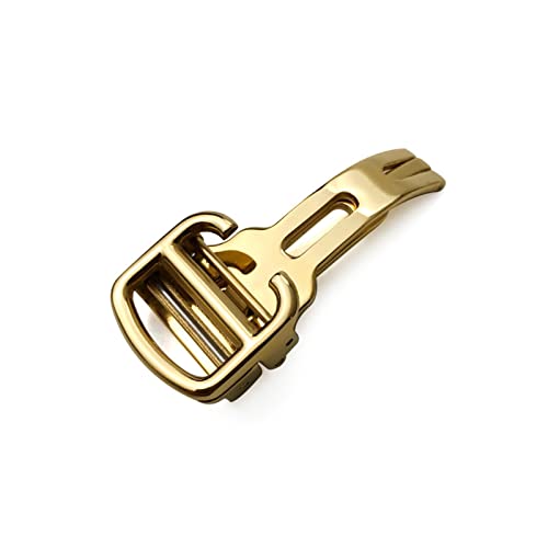 [KLVN] 12mm, 14mm, 16mm, 18mm, 20mmC 316L t@C X`[ ubVh o^tC tH[fBO EHb` obN JeBG u[ o[p(Golden,12mm)