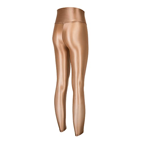 Sheer High Waist Shiny Tights Ruched Butt Lifting Stretchy Leggings2
