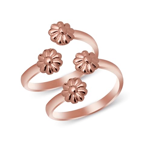 Image of 925 Sterling Silver Peacock Design Toe Ring for Women and Girls | Polish Adjustable Toe Bichiya | Adjustable