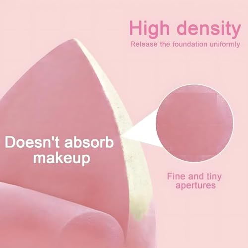 Image of 14 Pcs Makeup Sponges Set With Storage Case, Latex Free Flawless Soft Setting, Beauty Blender Sponge Suitable for Liquid, Cream and Powder - Multicolored