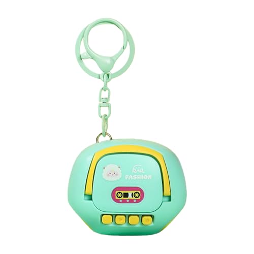 Porte-clés enregistreur vocal, mini appareil d'enregistrement audio de dessin animé pour réunions et conférences, capture sonore discrète portable avec 1...