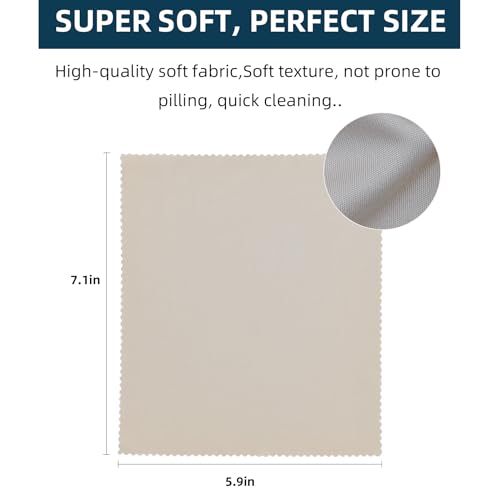 Aimi 12 Pack Assorted Colors Microfiber Cleaning Cloths - 6 Inch X 7 Inch Microfiber Glasses Cloth - Great For Cleaning Eyeglasses thumb #2