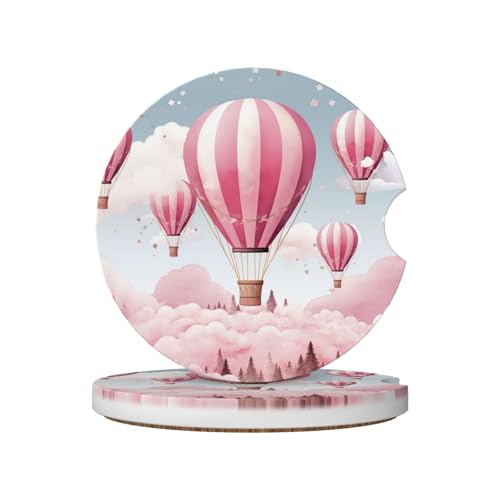 Set 2 Posavasos de Cerámica para Portavasos de Auto miniatura 1