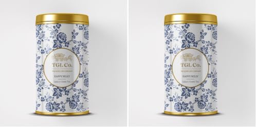 Image of TGL Co.Happy Belly Herbal Tea Infusion (50G Tin Can)|Rich in Anti Oxidant | Refreshing | No Artificial flavor | Improve Digestion (Pack of 2)