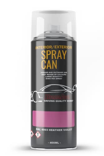Xtremeauto Spray Paint Finish For Indoor And Outdoor Use Garden Cars Home Kitchen Bathroom Furniture Art Craft Bikes Radiators Metal Wood Plastic Glass UPVC Stone PVC RAL 4003 Heather violet