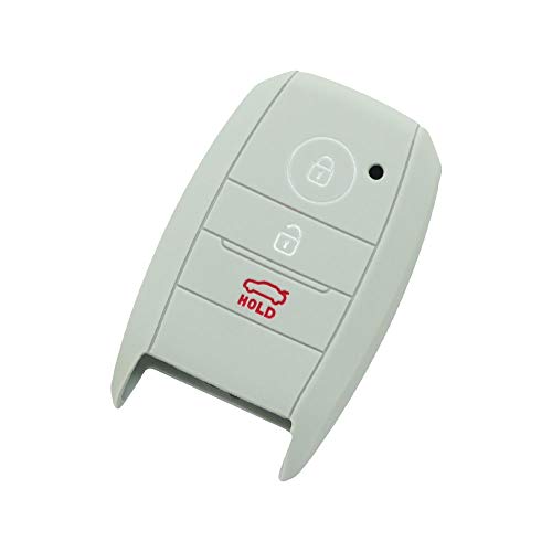 BROVACS CV9106 Silikon-Schutzhülle, kompatibel mit KIA 3-Tasten-Smart-Fernbedienung, Grau
