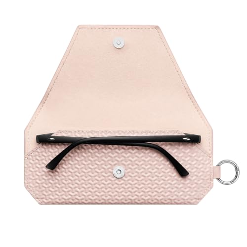 Image of VULKIT Portable Eye Glasses Case for Women & Men, Slim Sunglass Case, Unisex Eyeglass Case, with Adjustable Neck Lanyard