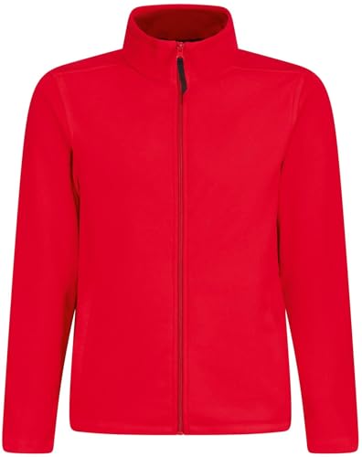 Regatta Professional Mens Micro Zip Full Zip Fleece Jacket (UK, Alpha, L, Regular, Regular, Classic Red)