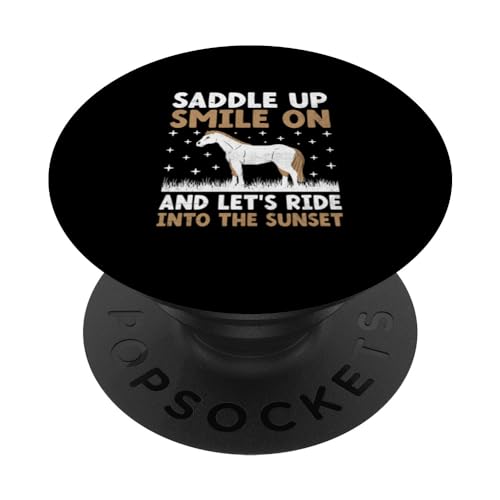 Appaloosa Horse Lover Horses Riding Saddle Up PopSockets Swappable PopGrip, Black