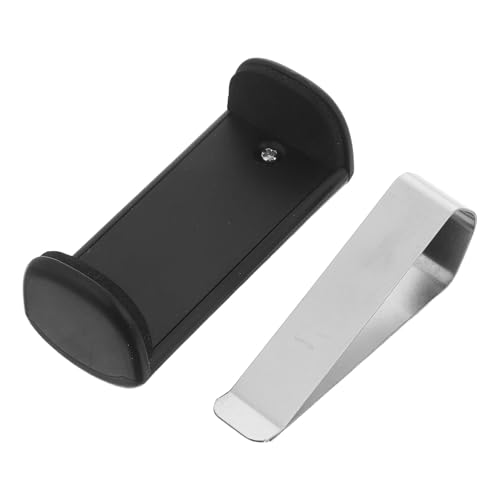 Parliky Clip Ajustable para Visera de Coche, Soporte para Mando a Distancia de Puerta de Garaje, Compatible con Controles Remotos de Varios Tamaños, Color Negro, Fácil Instalación