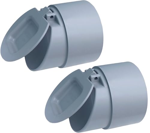 Image of ESEKSAFAR PVC Backflow Valve, Anti Rats Cockroaches, Snakes Backflow Strainer [Drain Cap /PVC Drain Cover /Hose Non Return Water Valve (Please measure pipe size) (2, 63mm)