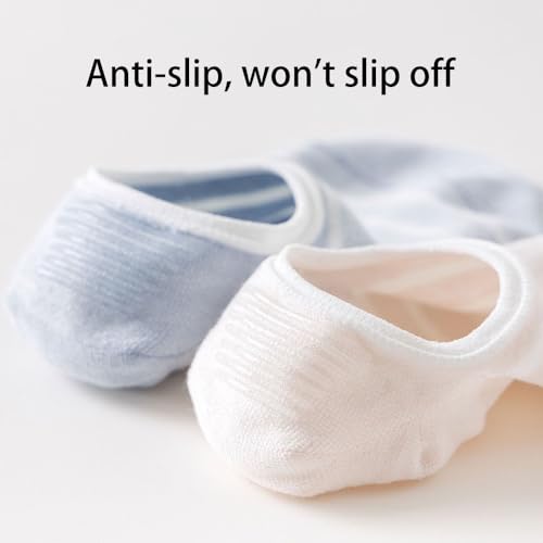 Image of Women's No Show Socks Colorful stripes Ankle Socks for Women, Low Cut Socks Short Cotton Socks